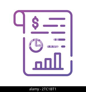 Guarda questa splendida icona del report aziendale, il vettore delle statistiche in stile piatto. Illustrazione Vettoriale