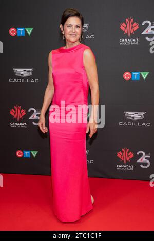 Toronto, Canada. 2 dicembre 2023. Wendy Crewson partecipa al gala della Walk of Fame del Canada al Metro Convention Centre di Toronto. Il Canada's Walk of Fame Gala è un evento formale tenuto a Toronto, che riconosce figure canadesi di rilievo. La serata si svolge con un ricevimento su tappeto rosso, culminando con una cerimonia di premiazione che commemora i contributi di individui illustri al paesaggio culturale del paese. (Foto di Shawn Goldberg/SOPA Images/Sipa USA) credito: SIPA USA/Alamy Live News Foto Stock