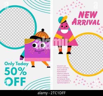 Nuovi arrivi, vendite e sconti dal negozio oggi stesso Illustrazione Vettoriale