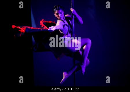 Buenos Aires, Argentina. 9 dicembre 2023. Gisela Rodriguez, argentina, vista durante il Campionato Mondiale Pole al Paseo la Plaza. (Foto di Roberto Tuero/SOPA Images/Sipa USA) credito: SIPA USA/Alamy Live News Foto Stock