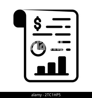 Guarda questa splendida icona del report aziendale, il vettore delle statistiche in stile piatto. Illustrazione Vettoriale