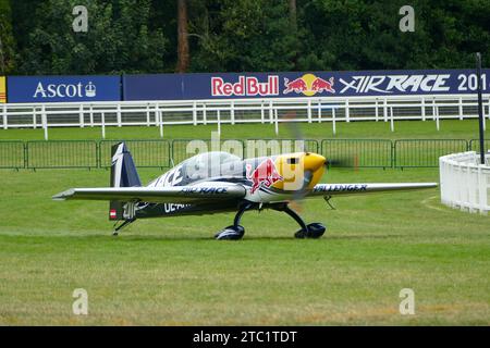 Londra, Regno Unito - 14 agosto 2016: Red Bull Air Race ad Ascot Foto Stock