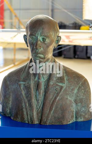Busto in onore di Alberto Santos Dumont.sintra-portugal.12-12-2023 Foto Stock