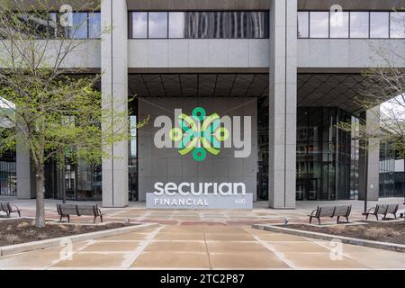 Sede centrale di Securian Financial a St Paul, Minnesota, USA Foto Stock