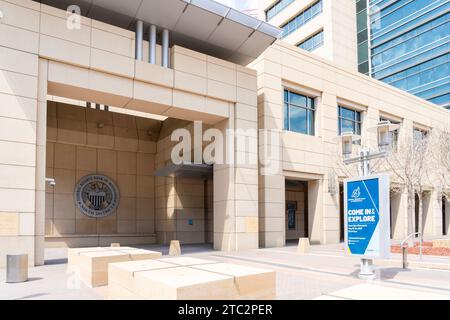 Sede centrale della Federal Reserve Bank of Minneapolis a Minneapolis, Minnesota, USA Foto Stock