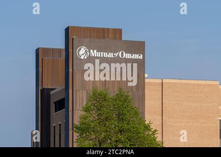 Mutual of Omaha sede a Omaha, Nebraska, USA. Foto Stock