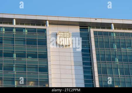 Edificio del Union Pacific Center a Omaha, Nebraska, Stati Uniti Foto Stock