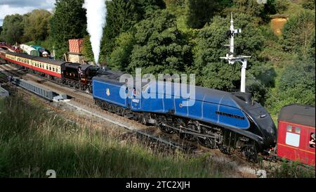 Sir Herbert Nigel Gresley CBE era un ingegnere ferroviario britannico. Era uno dei più famosi ingegneri di locomotive a vapore della Gran Bretagna, Foto Stock