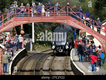 Sir Herbert Nigel Gresley CBE era un ingegnere ferroviario britannico. Era uno dei più famosi ingegneri di locomotive a vapore della Gran Bretagna, Foto Stock