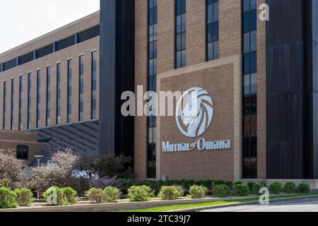 Mutual of Omaha sede a Omaha, Nebraska, USA. Foto Stock