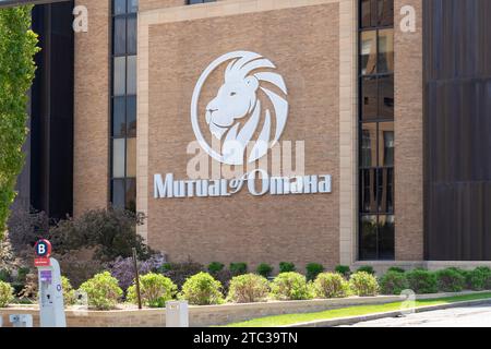 Mutual of Omaha sede a Omaha, Nebraska, USA. Foto Stock