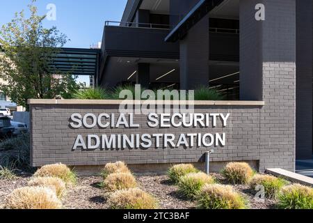 Amministrazione della previdenza sociale presso l'ufficio della previdenza sociale di Salt Lake City, Utah Group, Stati Uniti Foto Stock