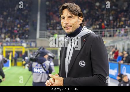 Milano, Italia. 9 dicembre 2023. 09 dicembre 2023 Milano - Italia - sport, calcio - Campionato Udinese A Football 2023/2024 - Stadio G. Meazza - nella foto: Allenatore udinese gabriele cioffi credito: Kines Milano/Alamy Live News Foto Stock