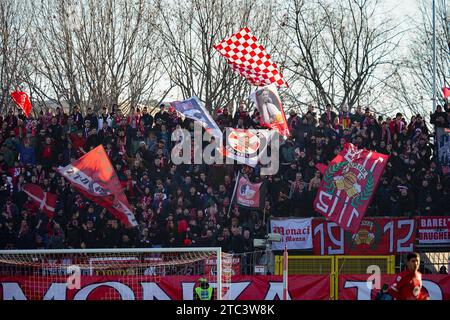 Monza, Italia. 10 dicembre 2023. Squadra dell'AC Monza, durante AC Monza vs Genoa CFC - serie A, allo Stadio U-Power. Crediti: Alessio Morgese/Alessio Morgese/Emage/Alamy live news Foto Stock