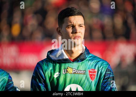 Monza, Italie. 10 dicembre 2023. Valentin carboni durante la partita di campionato italiano di serie A tra AC Monza e Genoa CFC il 10 dicembre 2023 allo stadio U-Power di Monza, Italia - foto Morgese-Rossini/DPPI Credit: DPPI Media/Alamy Live News Foto Stock