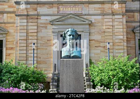 La casa di Richard Wagner, la Wahnfried House, a Bayreuth, in Baviera Foto Stock