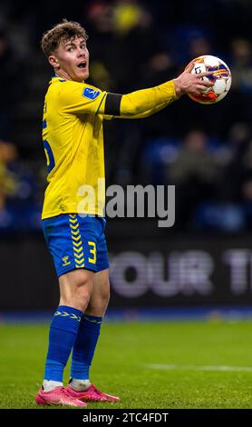 Brondby, Danimarca. 10 dicembre 2023. Mathias Kvistgaarden (36) di Broendby SE visto durante l'Oddset Cup match tra Broendby IF e Aarhus GF al Brondby Stadium. (Foto: Gonzales Photo/Alamy Live News Foto Stock