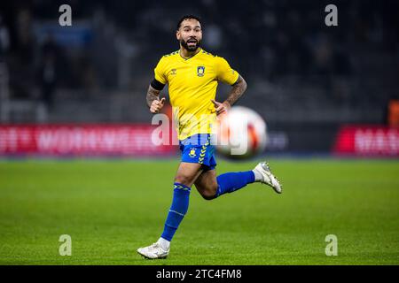 Brondby, Danimarca. 10 dicembre 2023. Sean Klaiber (31) di Broendby SE visto durante l'Oddset Cup match tra Broendby IF e Aarhus GF al Brondby Stadium. (Foto: Gonzales Photo/Alamy Live News Foto Stock