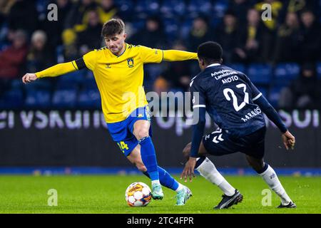 Brondby, Danimarca. 10 dicembre 2023. Marko Divkovic (24) di Broendby SE visto durante l'Oddset Cup match tra Broendby IF e Aarhus GF al Brondby Stadium. (Foto: Gonzales Photo/Alamy Live News Foto Stock