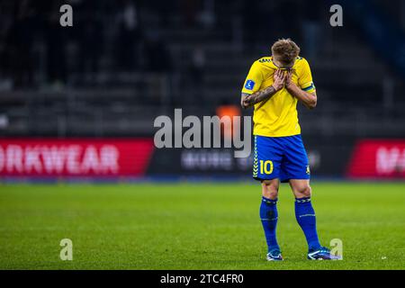 Brondby, Danimarca. 10 dicembre 2023. Daniel Wass (10) di Broendby SE visto durante l'Oddset Cup match tra Broendby IF e Aarhus GF al Brondby Stadium. (Foto: Gonzales Photo/Alamy Live News Foto Stock