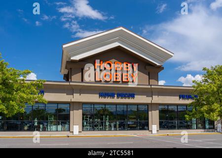 Un negozio Hobby lobby a Salt Lake City, Utah, USA - 15 maggio 2023. Foto Stock