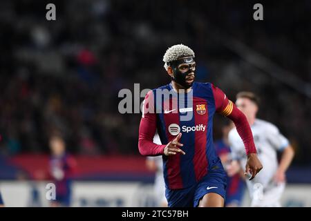 Barcellona, ESP. 10 dicembre 2023. FC BARCELONA vs GIRONA FC 10 dicembre 2023 Ronald Araujo (4) del FC Barcelona durante la partita tra FC Barcelona e Girona FC corrispondente al sedicesimo giorno di la Liga EA Sports allo Stadio Olimpico Lluis Companys di Montjuic a Barcellona, Spagna. Crediti: Rosdemora/Alamy Live News Foto Stock