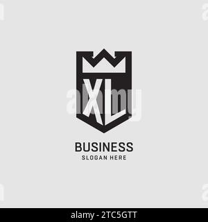 Logo XL iniziale, logo Esport creativo grafico vettoriale Illustrazione Vettoriale