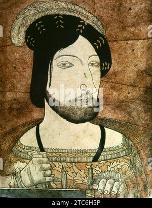 Francesco i (1494 - 1547), re di Francia. Xilografia. xvi secolo Foto Stock
