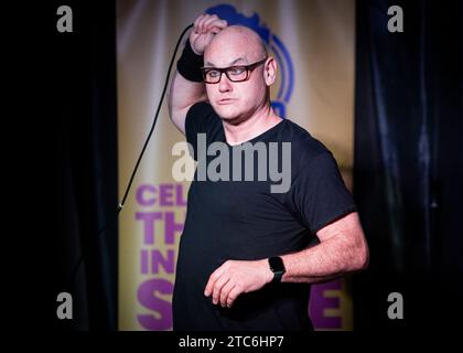 Terry Alderton, Stand Up Comedian, Joker Comedy Club, Southend-on-Sea, Essex © Clarissa Debenham (Film Free Photography) / Alamy Foto Stock