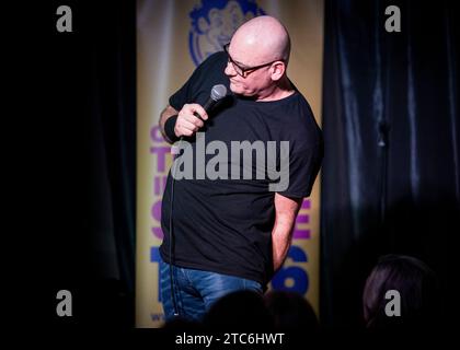 Terry Alderton, Stand Up Comedian, Joker Comedy Club, Southend-on-Sea, Essex © Clarissa Debenham (Film Free Photography) / Alamy Foto Stock