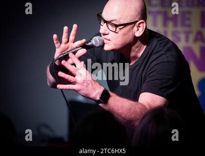 Terry Alderton, Stand Up Comedian, Joker Comedy Club, Southend-on-Sea, Essex © Clarissa Debenham (Film Free Photography) / Alamy Foto Stock