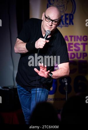 Terry Alderton, Stand Up Comedian, Joker Comedy Club, Southend-on-Sea, Essex © Clarissa Debenham (Film Free Photography) / Alamy Foto Stock