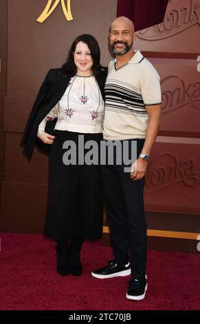 LOS ANGELES, CALIFORNIA - 10 DICEMBRE: L-R Elle Key e Keegan-Michael Key partecipano alla Los Angeles Premiere della Warner Bros. Wonka al Regency Village Theatre il 10 dicembre 2023 a Los Angeles, California. Copyright: XJeffreyxMayerx Foto Stock