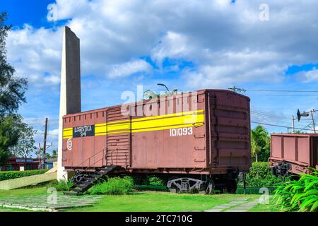 Monumento al deragliamento del treno blindato, Santa Clara, Cuba Foto Stock