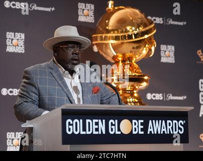 Cedric The Entertainer al 81° annuncio delle nomine ai Golden Globe Awards tenutosi al Beverly Hilton di Beverly Hills, CA lunedì 11 dicembre 2023. (Foto di Sthanlee B. Mirador/Sipa USA) Foto Stock