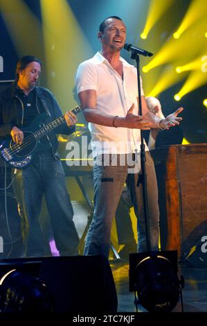 Milano Italia 2007-03-22 : Biagio Antonacci, cantante italiano, durante il programma televisivo musicale Rai 'CD LIVE' Foto Stock