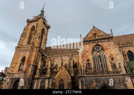 Colmar, Francia, 23 luglio 2023. Chiesa Collegiata di San Martino di Colmar Foto Stock