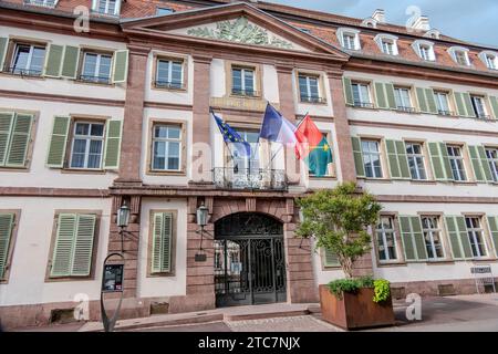 Colmar, Francia, 23 luglio 2023. Facciata del Municipio di Colmar Foto Stock