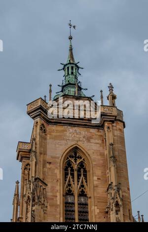 Colmar, Francia, 23 luglio 2023. Chiesa Collegiata di San Martino di Colmar Foto Stock