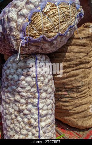 01 19 2007 l'aglio al Vintage Turn of the Century-Old Mandai Lord Reay's Market è in stile gotico. Architettura di stile ora Mahatma Phule Mandai Pune. MAh Foto Stock