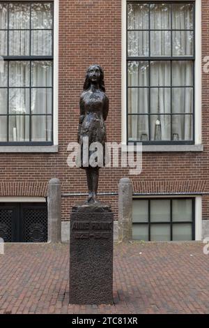 Monumento ad Anna Frank, Westermarkt 74, 1016 DL Amsterdam, Paesi Bassi Foto Stock