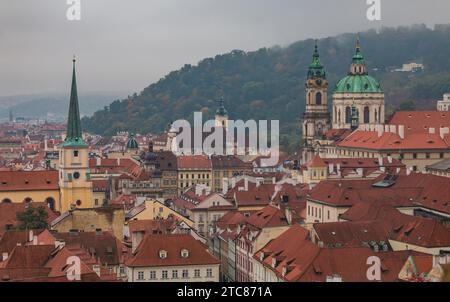 Una foto del quartiere di Mala strana, a Praga Foto Stock