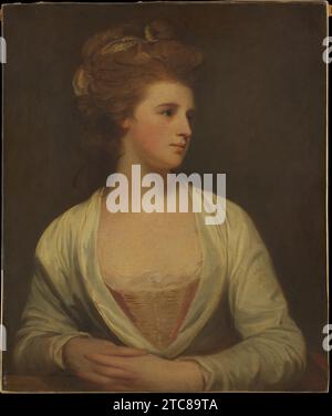 Ritratto di una donna, che si dice fosse Emily Bertie Pott (morta nel 1782) 1958 di George Romney Foto Stock