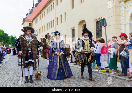 Il matrimonio di Lutero a Wittenberg, città di Lutero Foto Stock