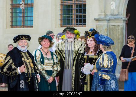 Il matrimonio di Lutero a Wittenberg, città di Lutero Foto Stock