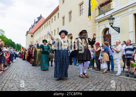 Il matrimonio di Lutero a Wittenberg, città di Lutero Foto Stock