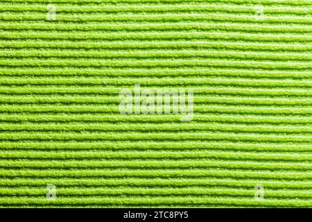Vista ravvicinata del nuovo panno verde per piatti Foto Stock