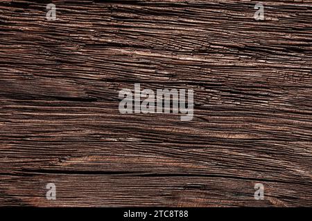 Superficie in legno naturale marrone antico Foto Stock