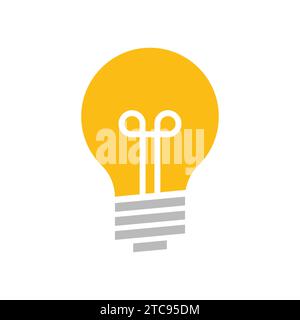 Idea di lampadina illustrazione vettoriale pianificazione creativa Illustrazione Vettoriale