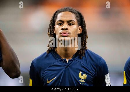 Giacarta, Indonesia - 22 novembre: La Francia Mathis Amougou durante il turno della Coppa del mondo Under-17 tra la Francia e il Senegal allo Stadio Internazionale di Giacarta il 22 novembre 2023 a Giacarta, Indonesia. (Foto di Sports Press Photo) (Eurasia Sport Images/SPP) credito: SPP Sport Press Photo. /Alamy Live News Foto Stock